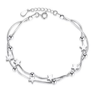 NEW 925 sterling silver star bracelet